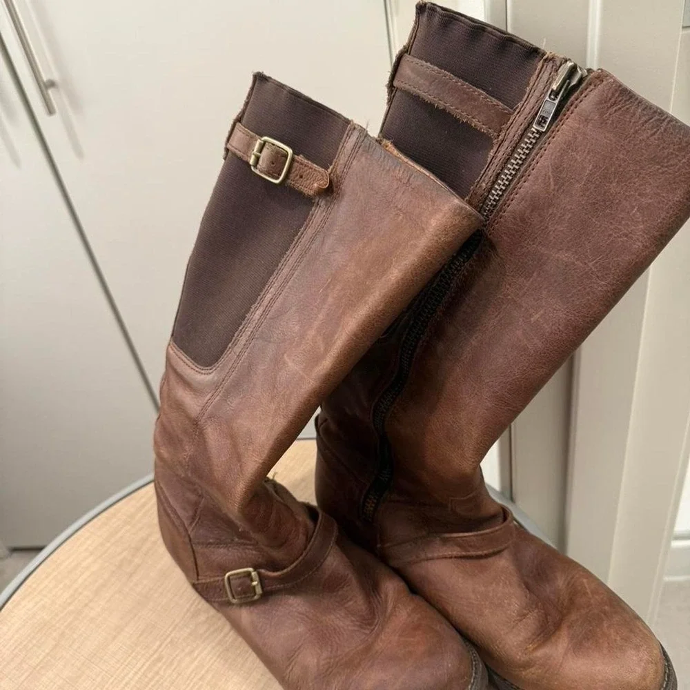 Ariat Leather Waterproof Riding Boots • Brown • Style 10018226